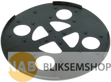 Onderlegplaat t.b.v. de betonsokkel