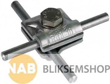 RVS multiklem 8-10 mm.