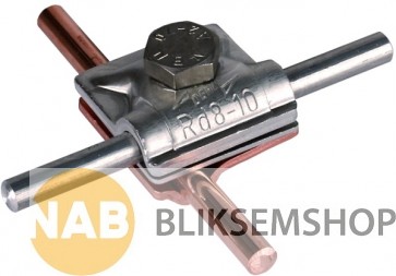 Aluminium / koperen multiklem 8-10 mm.