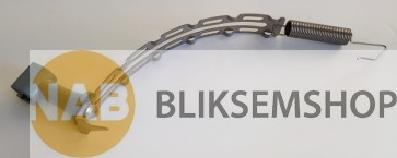 RVS nokbeugel met veer en duplohouder 40mm
