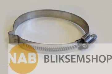  RVS klem t.b.v. Ø 120-140 mm.