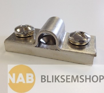 Messing/vernikkeld muurblokje t.b.v. 50mm²