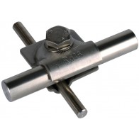 RVS Universeelklem 8-10/16mm, zonder tussenplaat