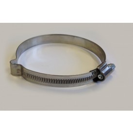  RVS klem t.b.v. Ø 100-120 mm.