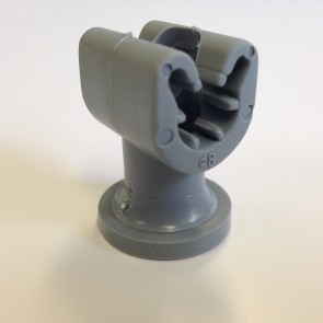 Duplohouder 8mm met draad M6 + schacht 25mm.